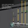 Telescopic Laser Leveling Pole with 4.2m Fine-Tunable Adjustment Rod, Laser Tripod for Liquid Leveling and Positioning, Spring Base, Laser Level Stand