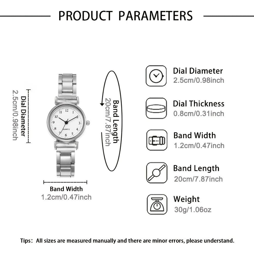 Fashion Women Watch set Light-luxury Ladies Quartz Wristwatch with LOVE Bracelet Thin Simple Business Female Clock Gift