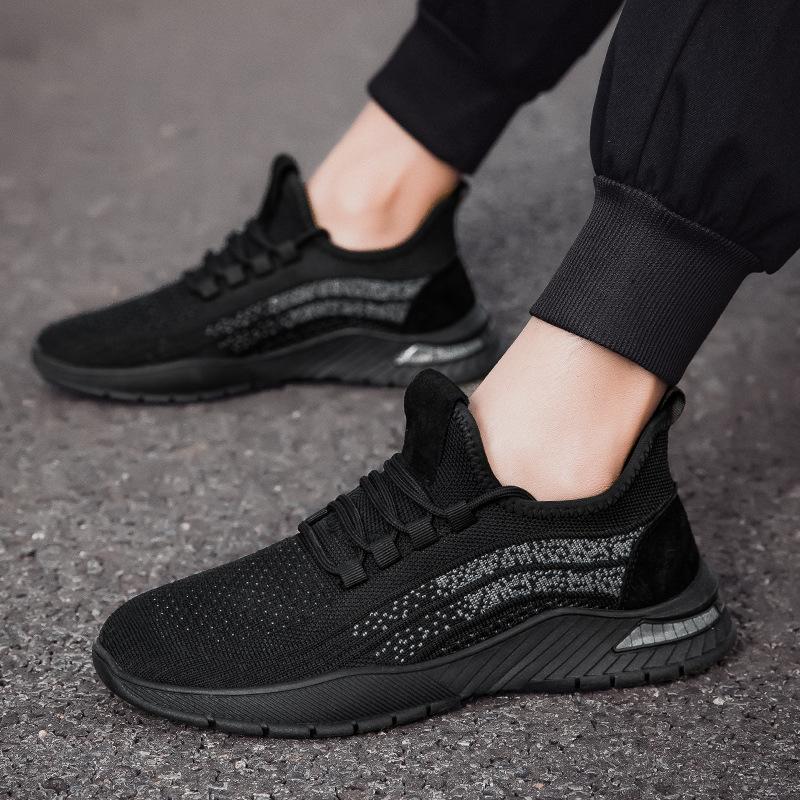Men's Shoes Men's Breathable Fly-woven Mesh Shoes Thin Sports and Leisure Shoes Lightweight Hollow Mesh Shoes Running Shoes
