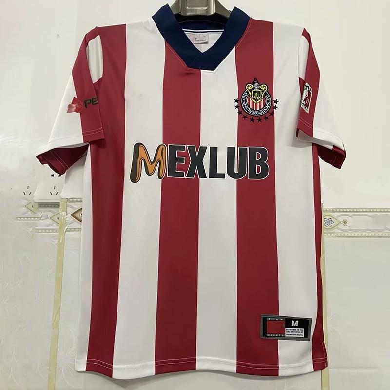 Vintage Unpopular Classic Jersey Chivas Mexico Americas Monterrey Atella Home and Away Football Jersey Long Sleeve