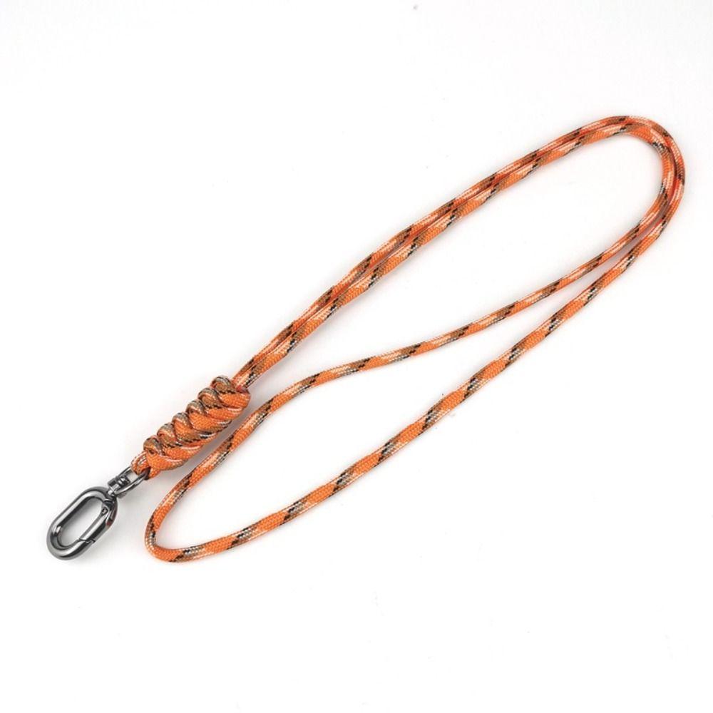 High Strength Oval Buckle 48cm Parachute Cord Keychain New Emergency Survival Keyring Outdoor Tool