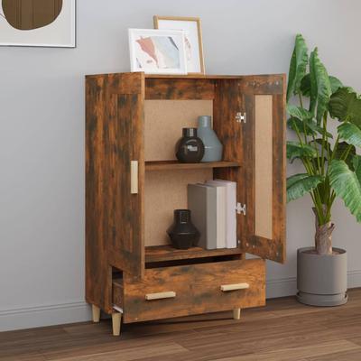 Highboard Smoked Oak 70x31x115 Cm Wood Based Panel