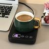 Coffee Warmer With Non-Slip Base Wood Grain Cup Warmer For Winter