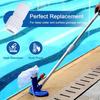 White Pool Pole Replacement Cam Lock Pool Rod Accessories Connector Joint Pool Pole Connector