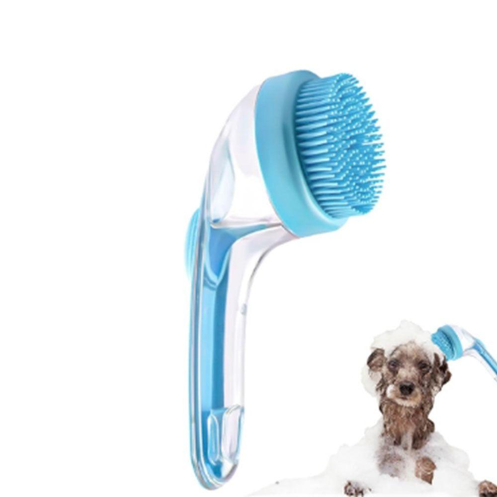 Haarentfernung Tierbadebürste Langer Griff Tierwaschbürste Tierpflegebürste Tierdusche