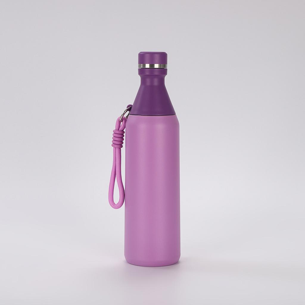 20Oz Insulated Sport Travel Water Bottle Wide Mouth And Small Mouth 3-Segment Combination Thermos Bottle Keep Cold/Hot