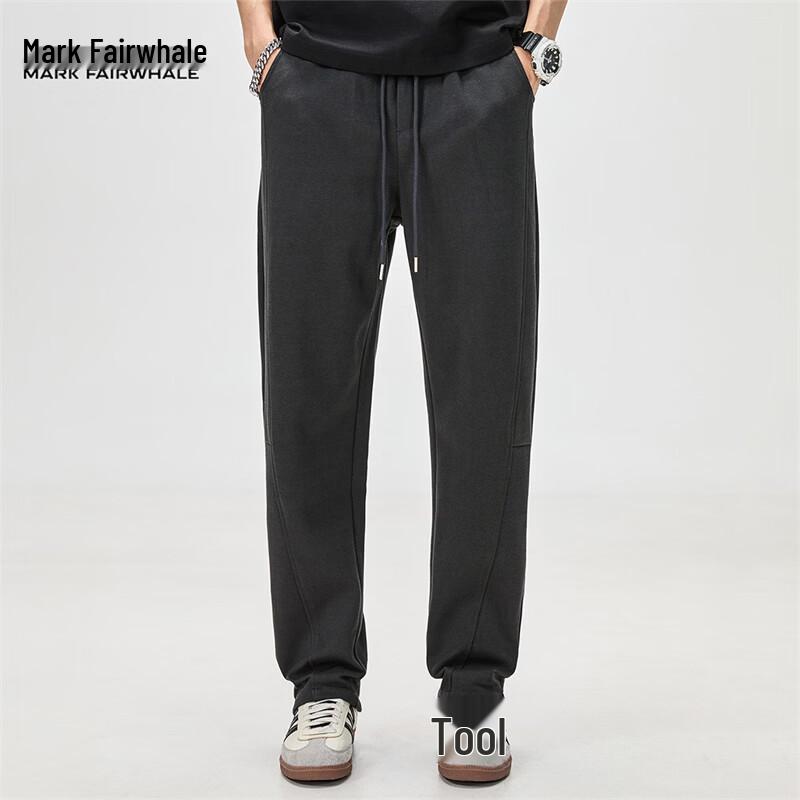 MARK FAIRWHALE Men's Spliced Loose-Fit Sweatpants
