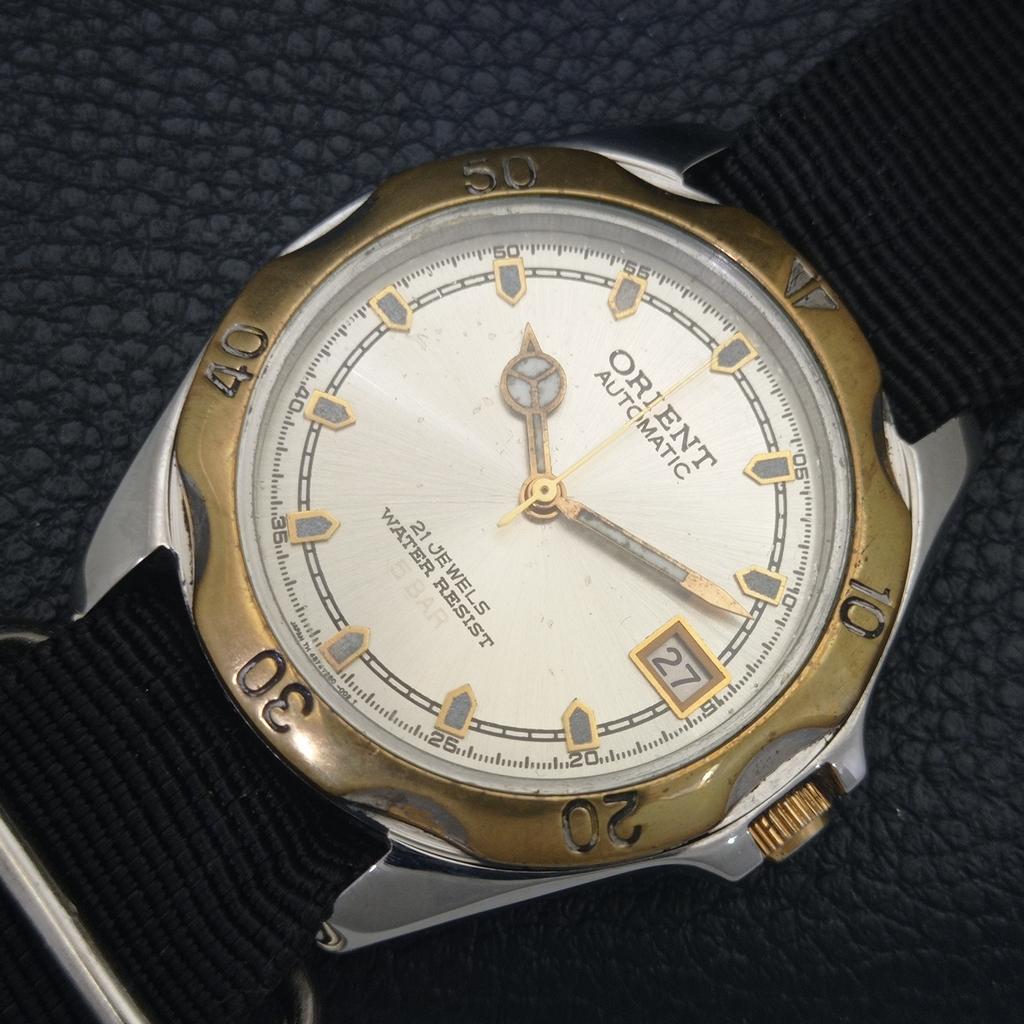 AUTOMATIC VINTAGE ORIENT 46943 JAPAN MENS ORIGINAL DIAL WATCH a703406-1 R213c-a703406