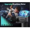 Portable Rechargeable Handheld Percussion Muscle Massager, Fascia Gun Massage Gun Head with Heat and Cool