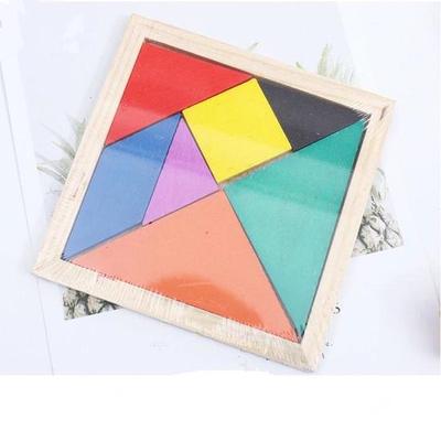 Children Mental Development Tangram Wooden Jigsaw Puzzle Educational Toys for Kids Baby Toys Wood Gifts
