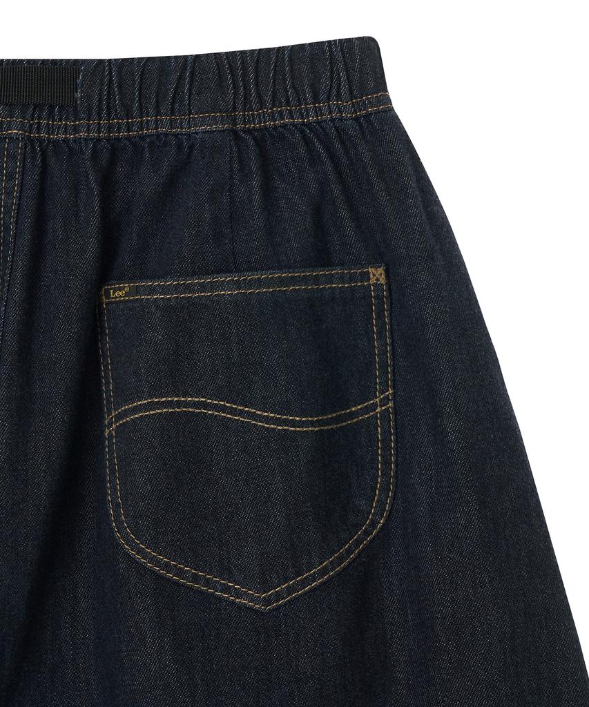Lee Raw Belted Flare Skirt