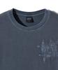 GAKKAI UNIONS Crumble Pigment Applique Short Sleeve T-Shirt Dive Blue