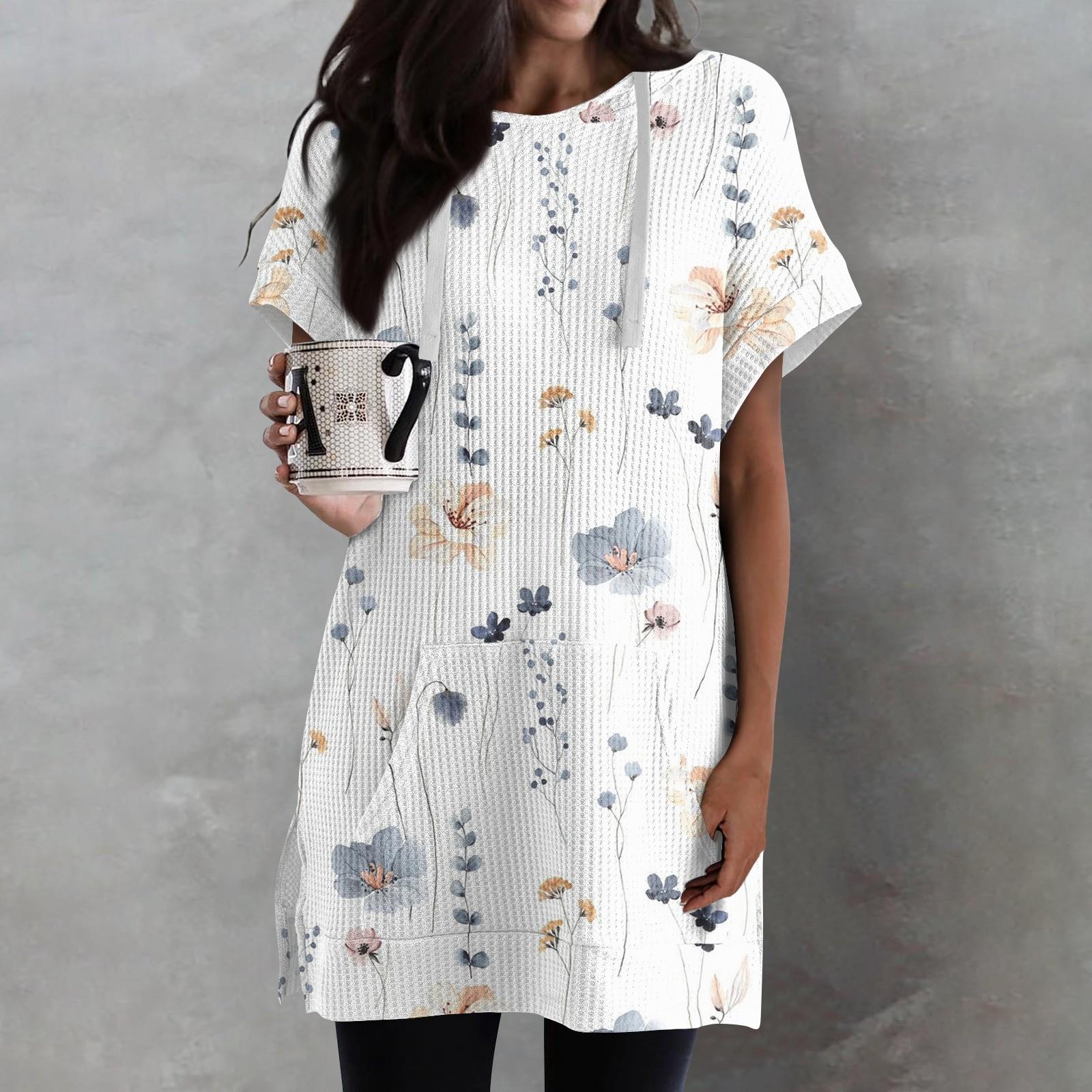 Женские свободные рубашки с принтом — фото 14