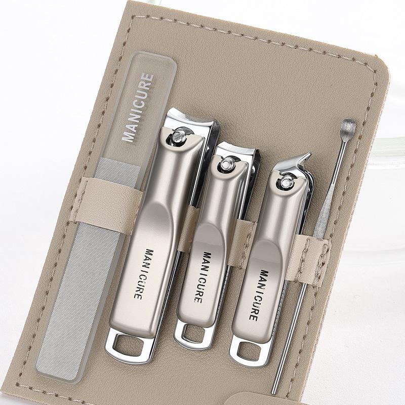 Premium 5-Piece Men s Nail Clipper Set: Large, Angled Toe Clippers & Manicure Tools