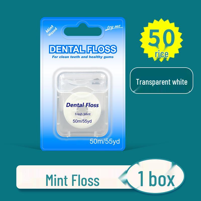 Minze gewachste ultrafeine Zahnseide 50m Box - Hochfester kieferorthopädischer Draht