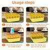 50 Grid Handheld Press Type Ice Cube Mold (no Power Required) Double-layer Design, Essential Kitchen Tool for Refrigerators
