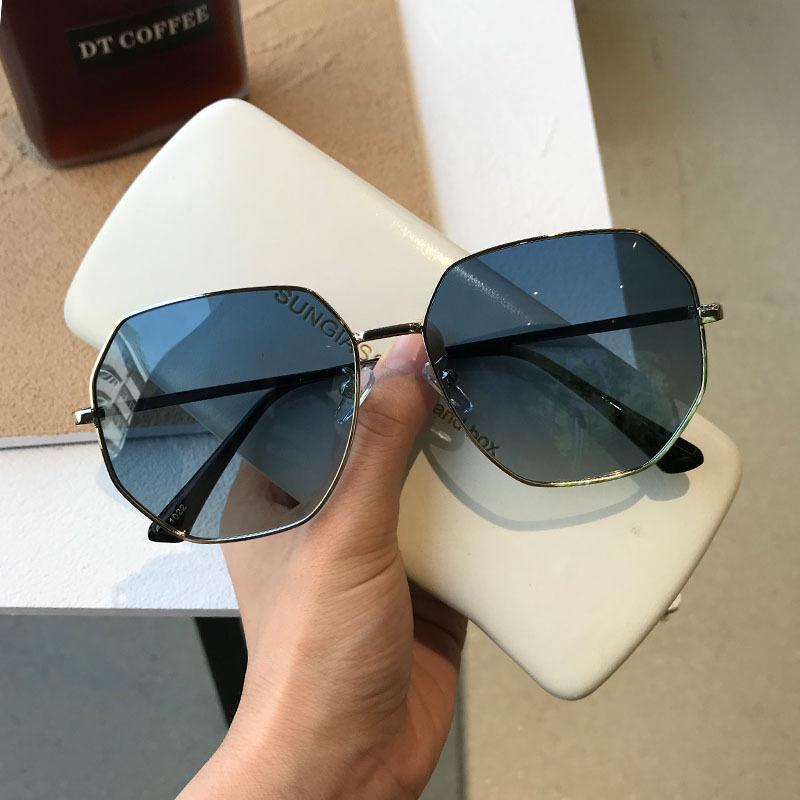 Polygon Metal Frame Square Sunglasses Women Men Luxury Fashion Vintage Sun Glasses Unisex Brand Oculos De Sol