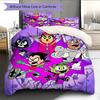Teen Titans Go! Cute Style Pattern Bedding Home Decoration Birthday & Festival Gift (1 * Duvet Cover + 2 * Pillowcase, Without Core)