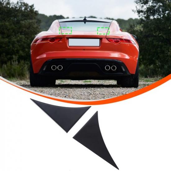 Autocolant Ornament Triunghiular Lateral Portbagaj Spate Piano Black Pentru Jaguar F-Type X152 13-24