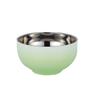 304 Stainless Steel Candy-Colored Kids Rice Bowl Heat-Resistant Soup Bowl  School Canteen