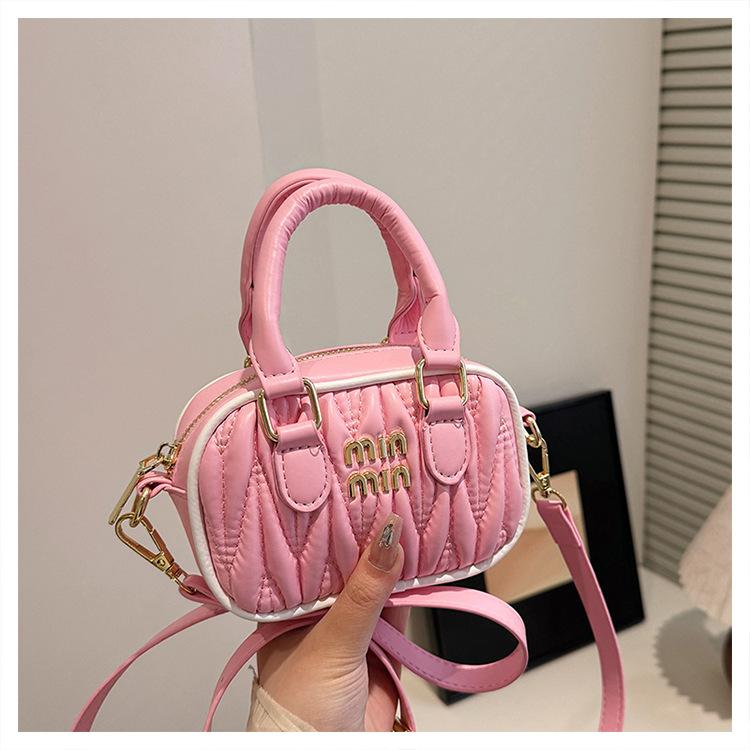 High-end new fashion bowling bag versatile women's portable messenger bag