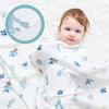 Insular Muslin Swaddle Blanket Bamboo   & Cotton Baby Blankets Soft & Breathable Portable Nursery Blankets for Infants Toddlers Kids Home or Trave