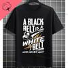 Unisex Funny Karate Graphic TShirt  Keep Training Until The Belt Turns Black Slogan Pure Cotton Shortsleeve Sports Tshirt