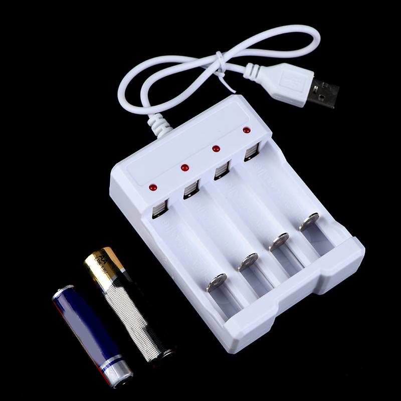 Usb Output Battery Charger 4 Slot Adapter For Aa / Aaa Battery Quick Charge