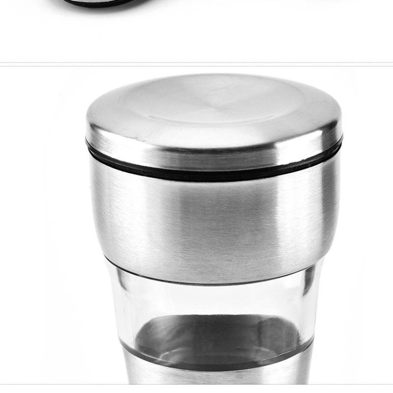 1pc Stainless Steel Manual Pepper Grinder Grinding Ceramic Core Pepper Grinder Multi-purpose Seasoning Pot
