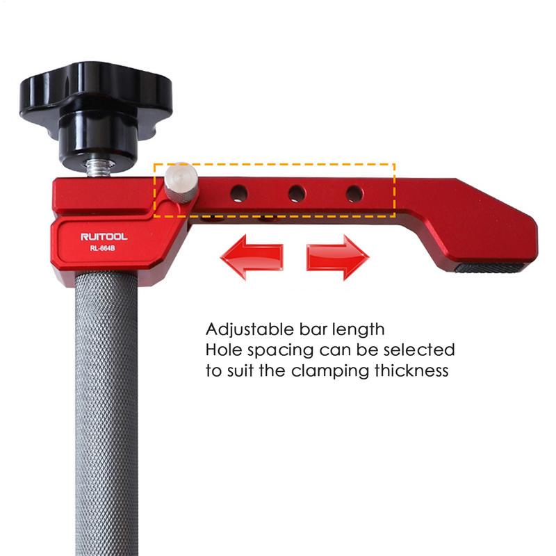 Adjustable Clamp Adjustable Tabletop Press Clamp Quick Cabinet Door Positioning Guide For Wood Grinding Workbench Crafting