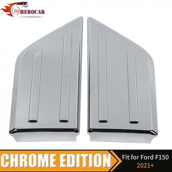 Chrome Front Bumper Corner Decor Cover Trim For Ford F150 -2025 Accessories