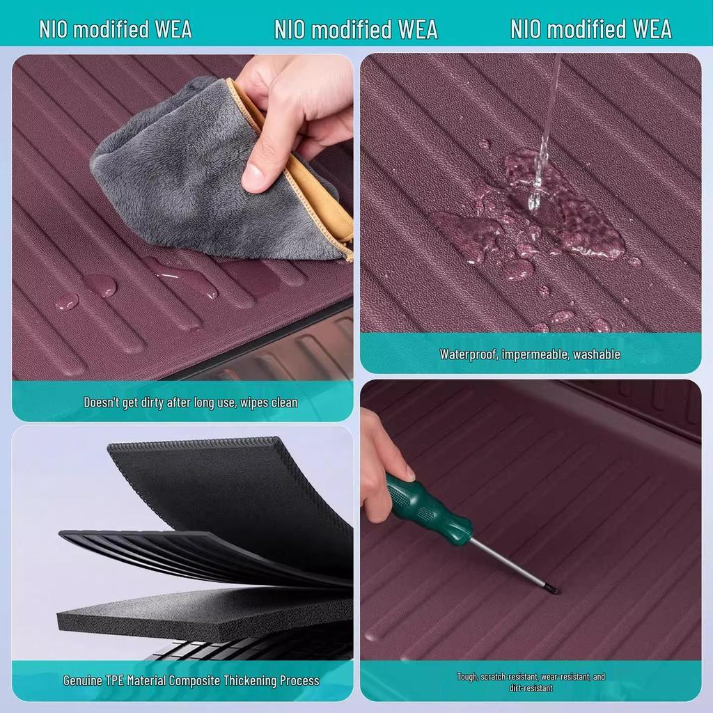 NIO ES8: TPE Trunk Mat - Waterproof, Dirt-Proof, Decorative Upgrade for 26 Models