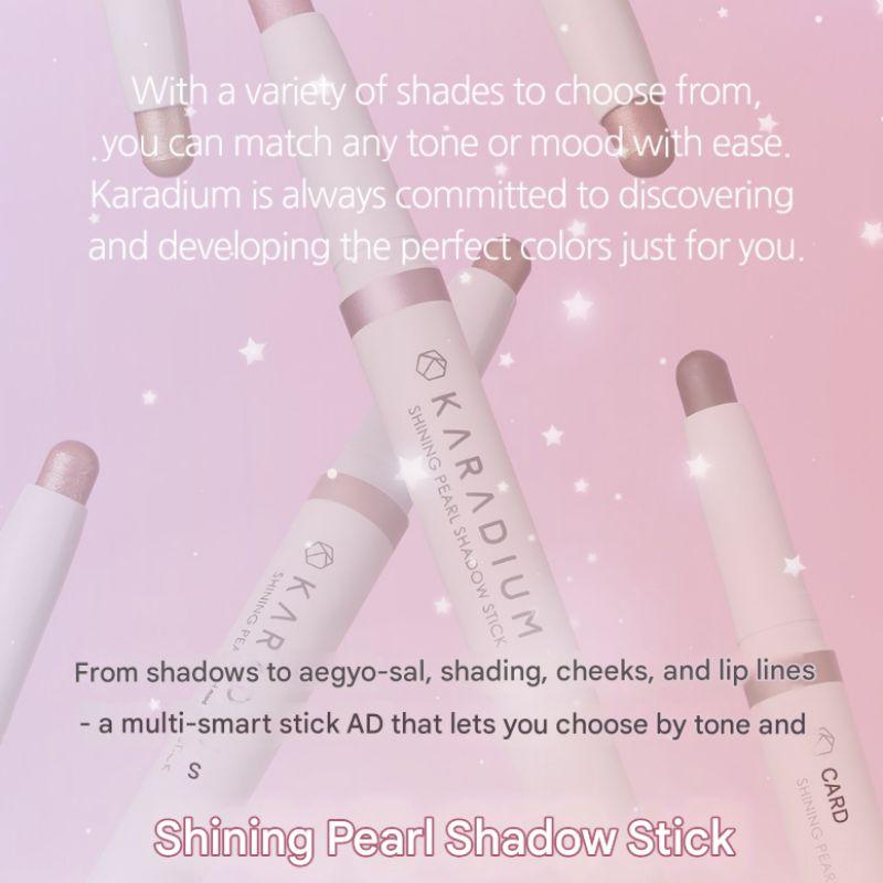 KARADIUM Shining Pearl Shadow Stick – 17 Color Options Waterproof Cream Eyeshadow