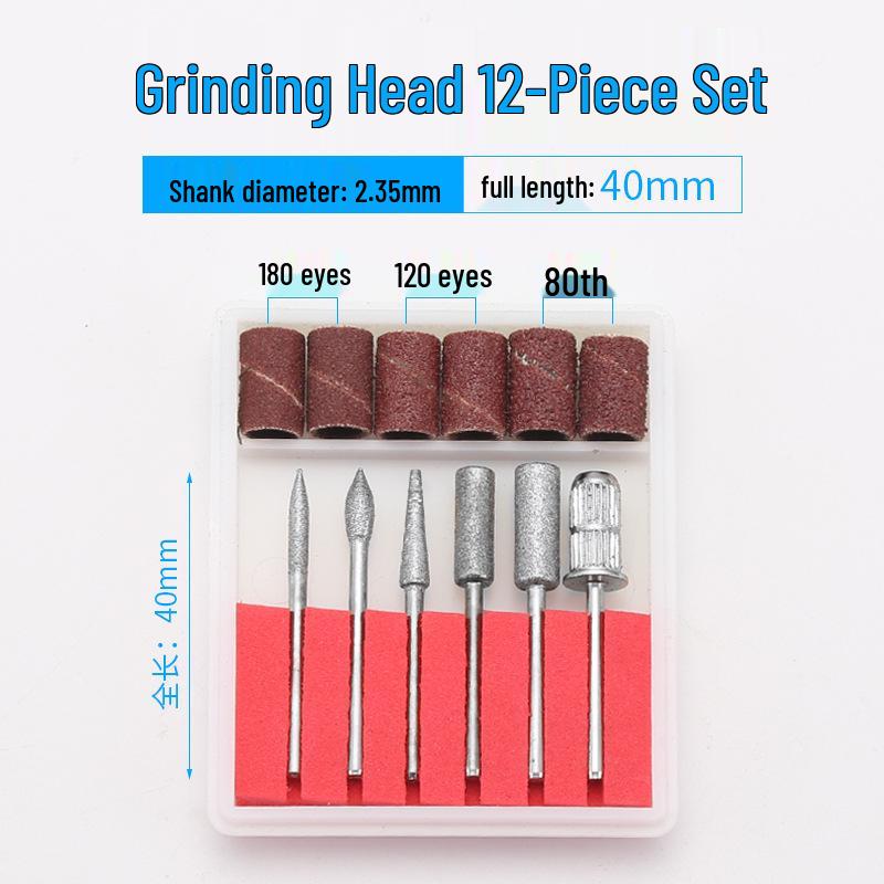 Karborundum Diamant Schleifkopf 2,35-3mm Elektrischer Schleifer Legierungsstift zum Jade Peeling