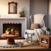 Dollhouse Gym Equipment Accessories Miniature Sport Model Mini Simulation Dollhouse Ornaments Cake Topper Mini House Landscape Decoration