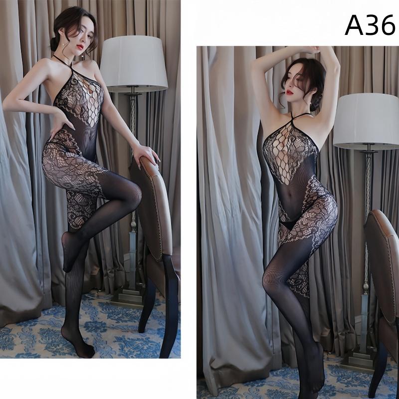 Sexy Netzstrümpfe mit offenem Schritt, Strumpfhose, Dessous für Frauen, Spitzenstrumpfhose, transparenter Body in Übergröße
