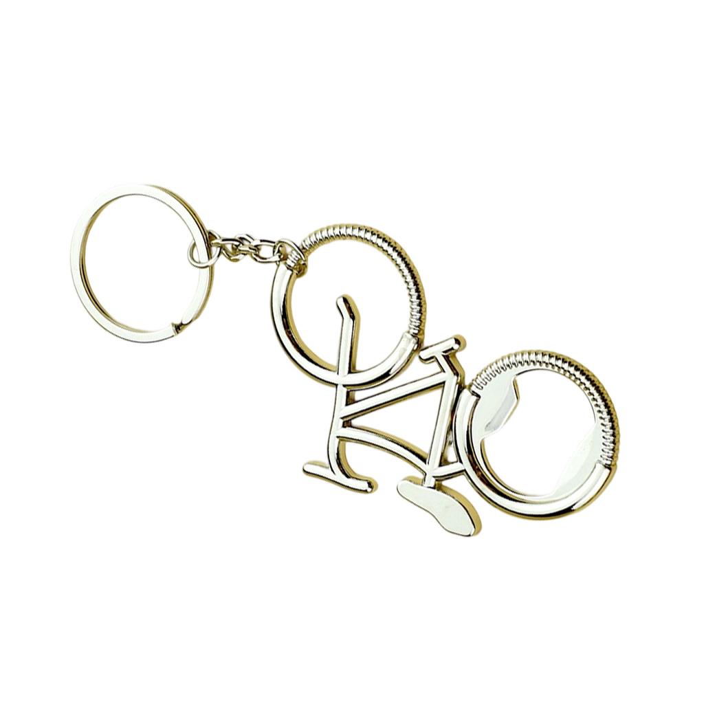 Creative Bike Keychain Bottle Opener Alloy Gift Bag Backpack Hanging Decoration For Men Cycling Enthusiasts