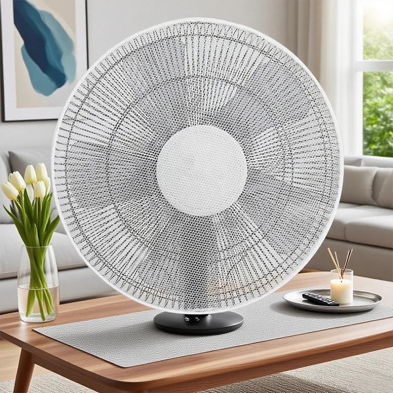 Mesh Fan Cover With Drawstring Fan Dust Cover Safety For Baby Finger Protector Kids Finger Guards Nylon Mesh Nets Summer Home
