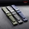 Premium Tropische FKM Gummiarmbänder 20mm 22mm Schnellverschluss Passform Flaches Ende Universelles Uhrenarmband Weiches Silikon Smartwatch Uhrenarmband