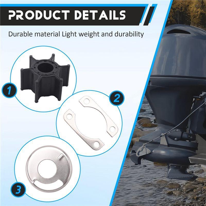 Y90A-Boat Motor 682-W0078-00 682-W0078-01 682-W0078-A1 18-3148 Water Pump Repair Kit With Housing For 9.9HP 15HP