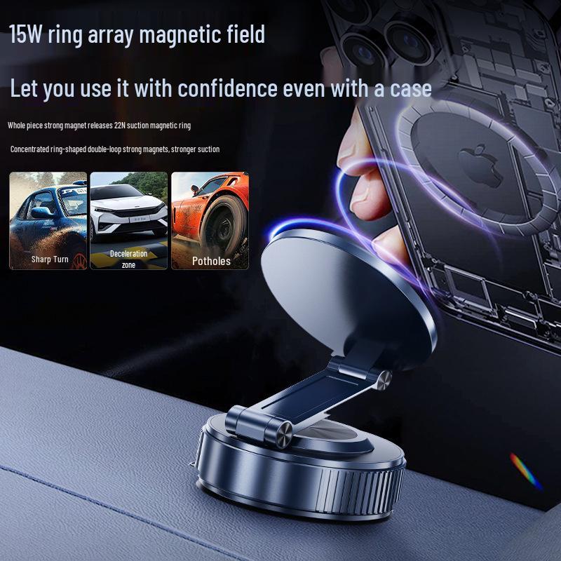 2026 All-Metal Magnetic Car Phone Holder for Center Console