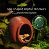 Suction Cup Reptile Hideouts Egg Shaped Climbing Habitat Safe Terrarium Decoration  Gecko Habitat