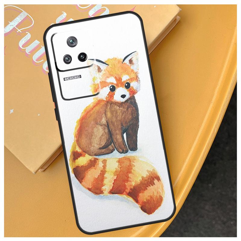 Red Panda Cute Animal Case For Xiaomi 14T 13T Pro 11T 12T 13 14 15 Ultra POCO X6 Pro X3 X5 F5 F6 M6 X7 Pro Cover
