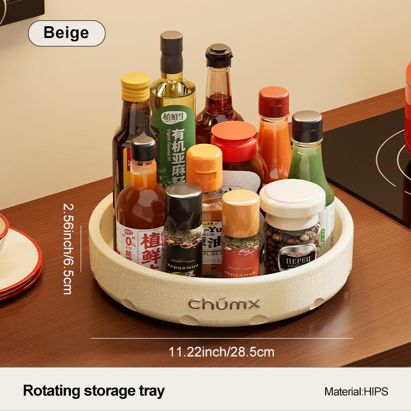 

360-degree rotating desktop storage box—a practical, multi-purpose storage solution perfect for the kitchen and living room білий