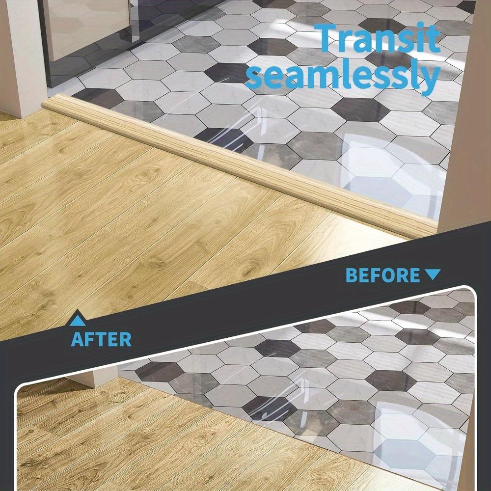 1pc Self-Adhesive Wood Grain Floor Edge Strip - Perfect for Door Seam Accent, and Matte Surface Application, Door Stitching Accessories, Home Decor