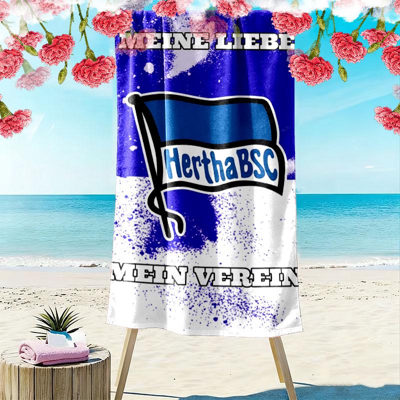 Hertha Soul Print Beach Towel, Large Soft Quick Dry Towel for Beach Camping Swimming