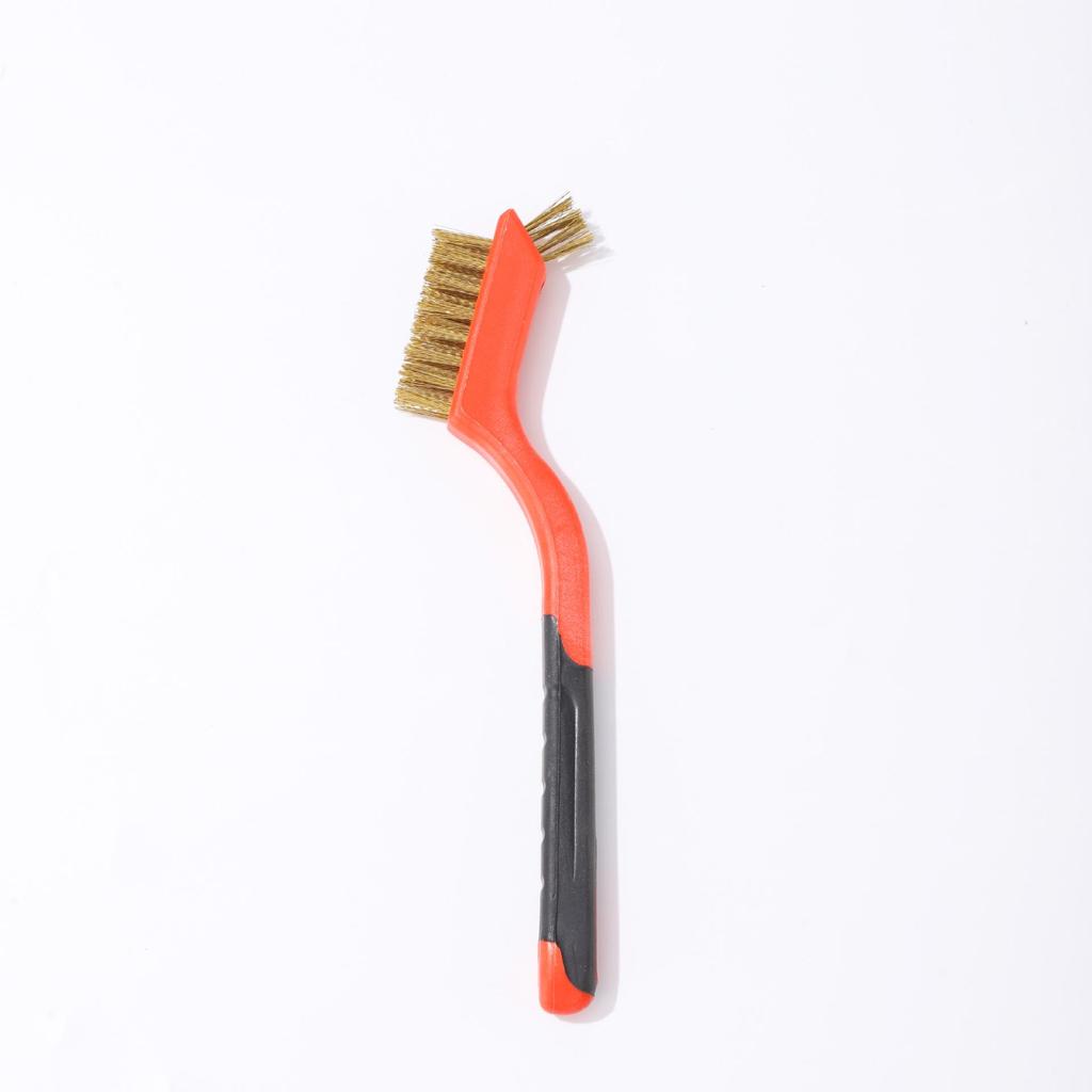 3-Piece Double-Headed Cleaning Brush Set: Stainless Steel, Nylon, and Brass Wire Brushes for Crevice Cleaning and Rust Removal