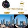 Multi-functional Mobile Phone Lens 3-in-1 Independent Wide-angle Macro Fisheye Camera Lens