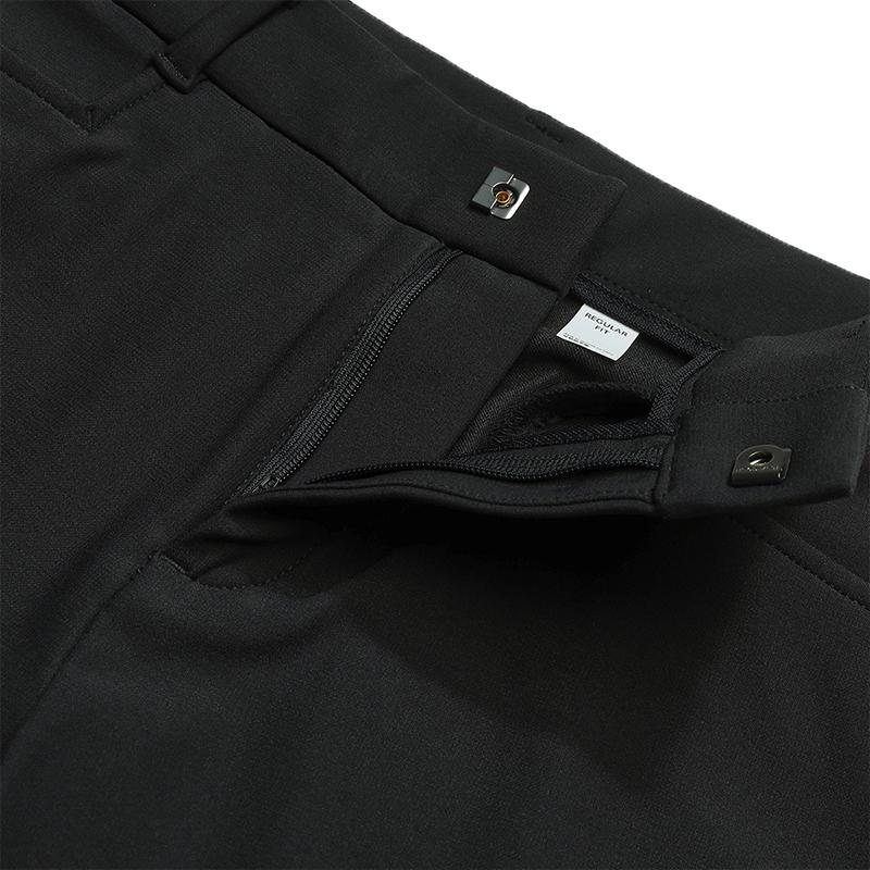 Fila Golf Series Fashion Classic Trendy Versatile Elastic Soft Comfortable Straight Leg Knit Sports Pants Women Bottoms A11W545802FBK