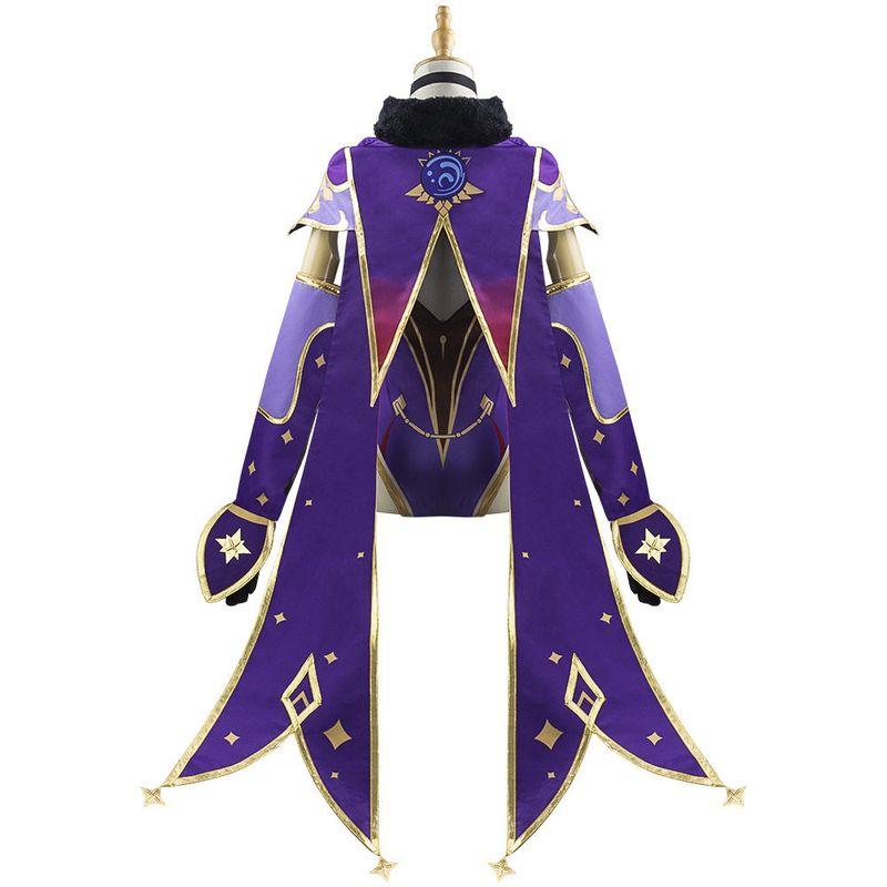 Genshin Impact Xingtian Shuijing Mona Cosplay Costume Game Set for Girls Anime Stage Performance Outfit